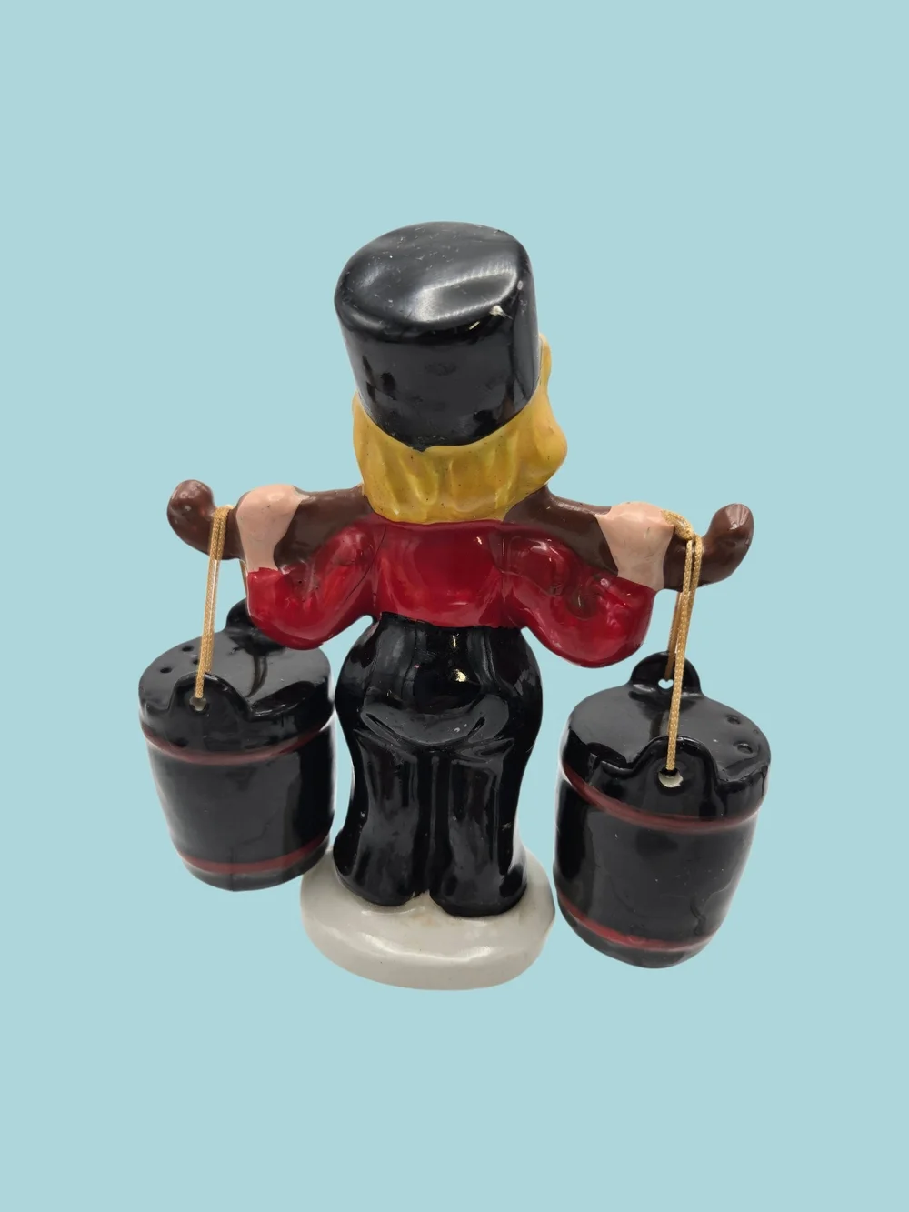 Vintage Japan Dutch Boy Salt & Pepper Shaker MCM Anthropomorphic Kitchen Kitsch